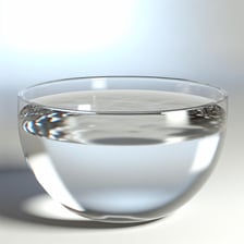 A bowl with water