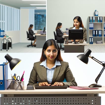 Employee working in the office